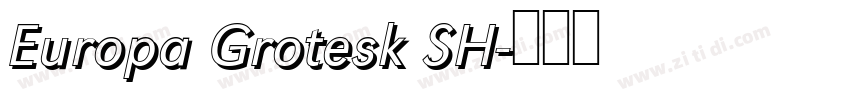 Europa Grotesk SH字体转换